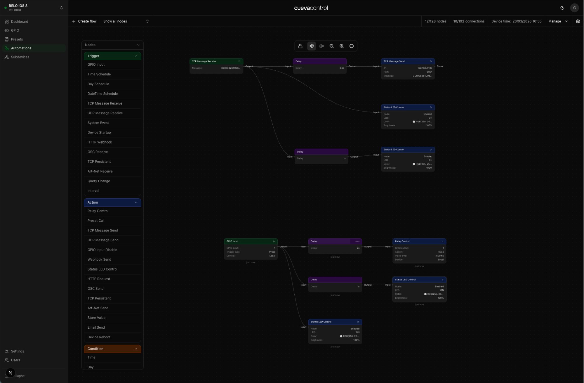 Cueva Desktop flow editor